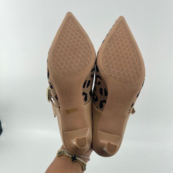 Cosy Island GraceLithe Leopard Knit Pointed Toe Heeled Mules Size 8.5, New - Picture 9 of 17